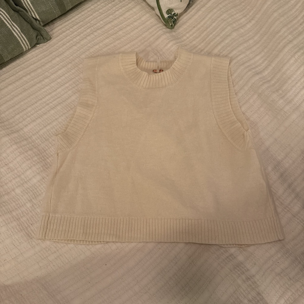 Free People Cream Tank Top
